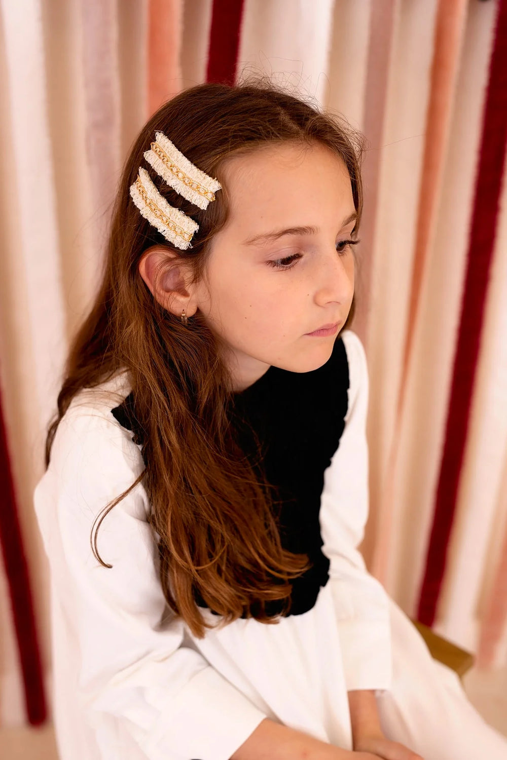 Poppy Clip - Ivory