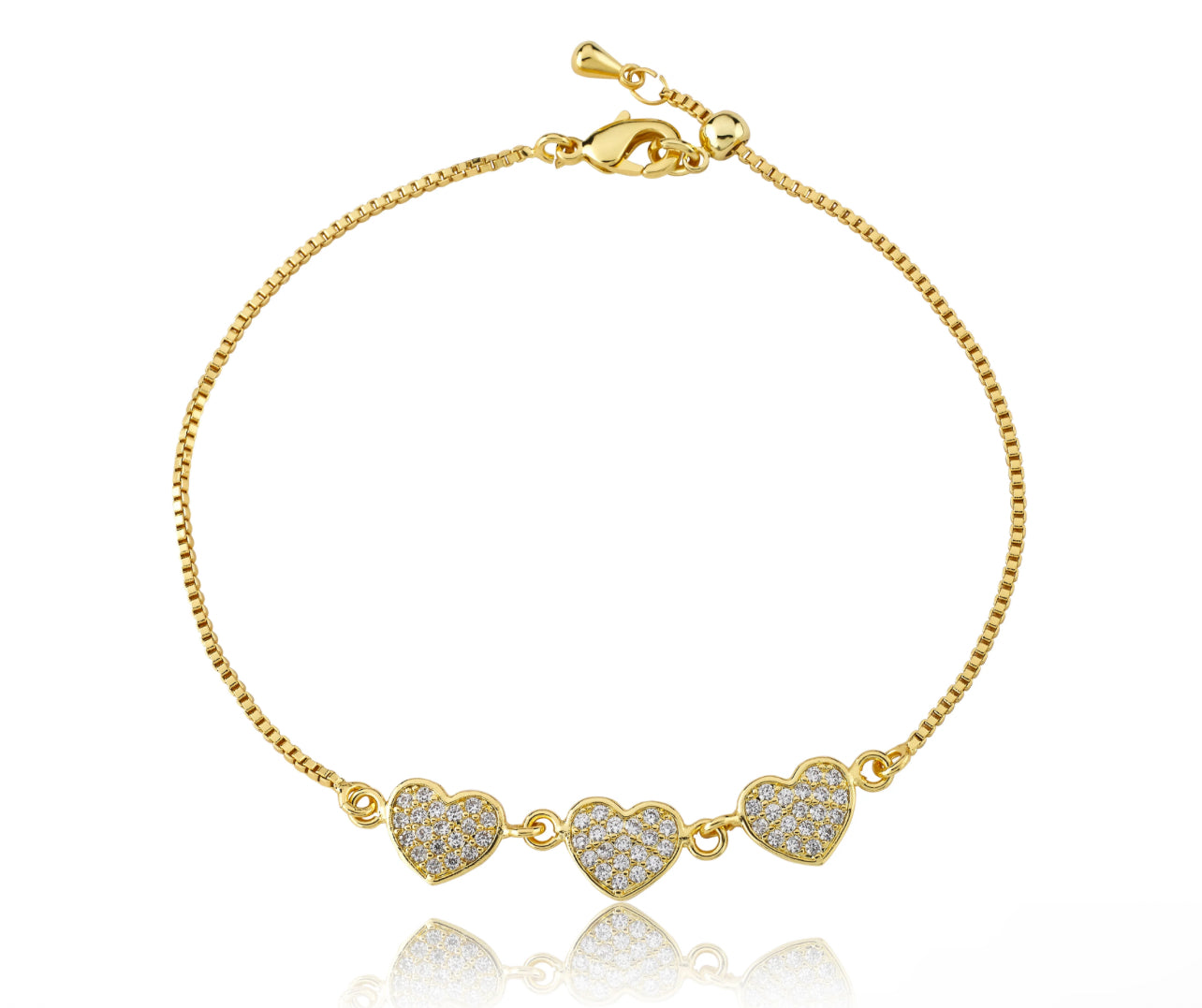 Filled Hearts Bracelet