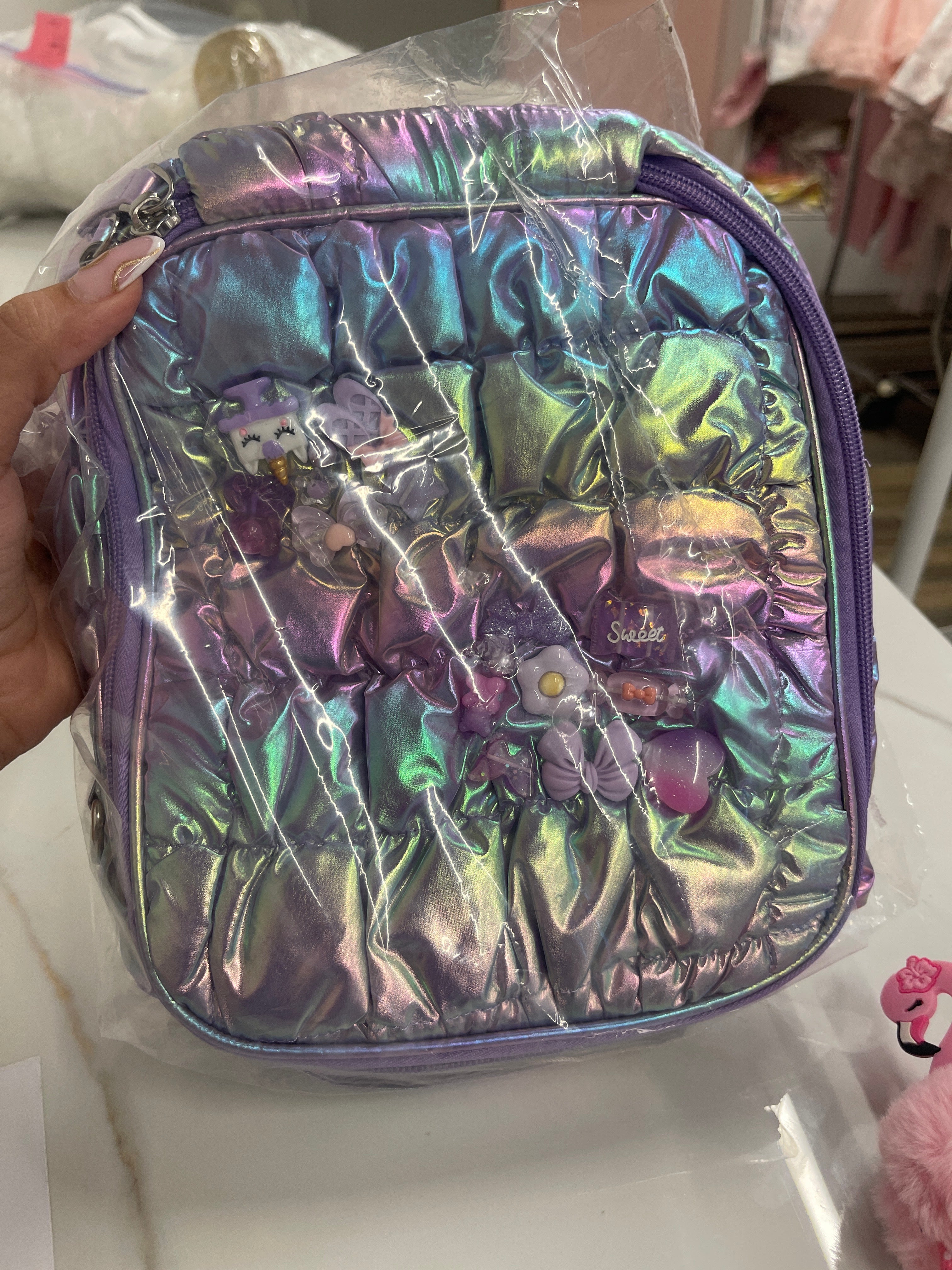 Lilac Puffy Lunch Box