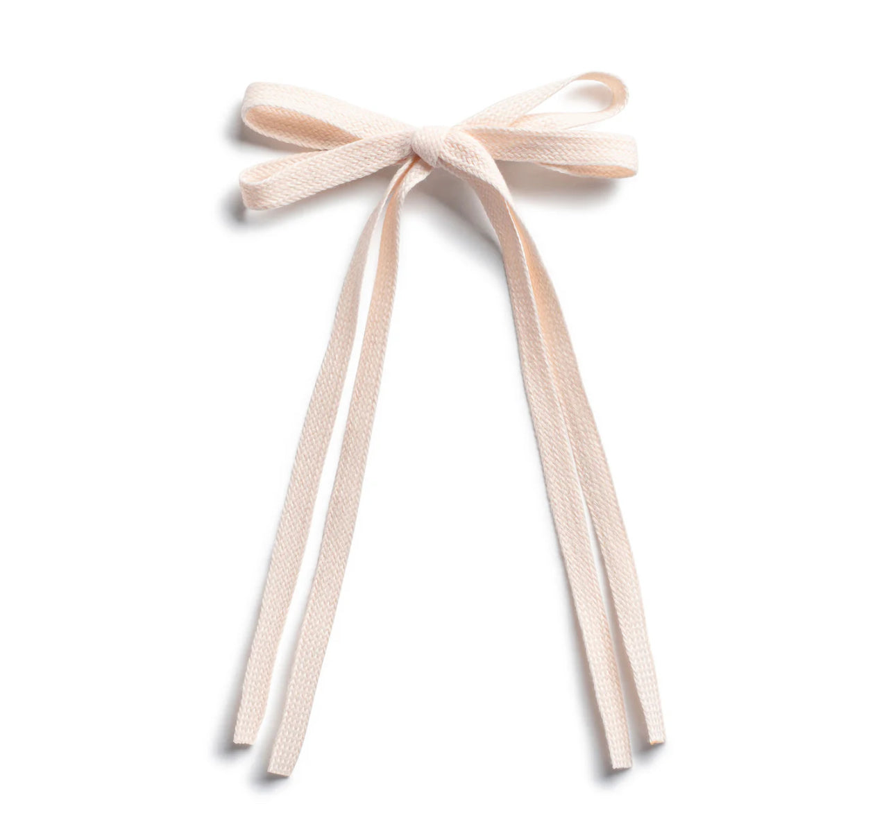 Hopscotch Twill Long Tail Clip - Pale Pink