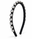 Crystal Black Wrapped Headband