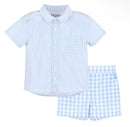 Blue Lines Baby Set