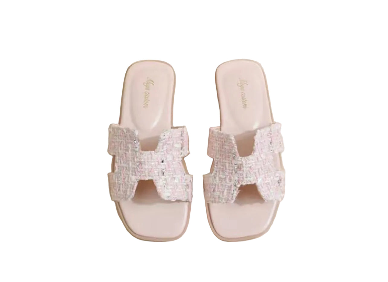 Pink Pattern Sandals