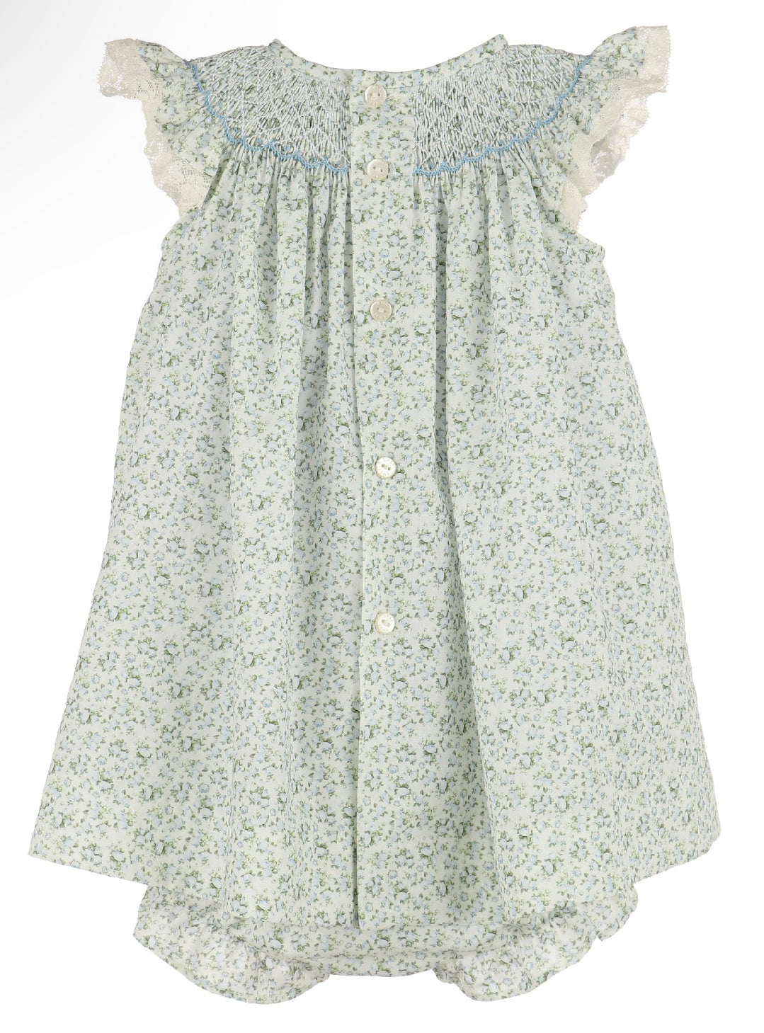 Tea Roses Smock Bishop Blue