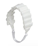 Layered Moonstitch Wrap - White