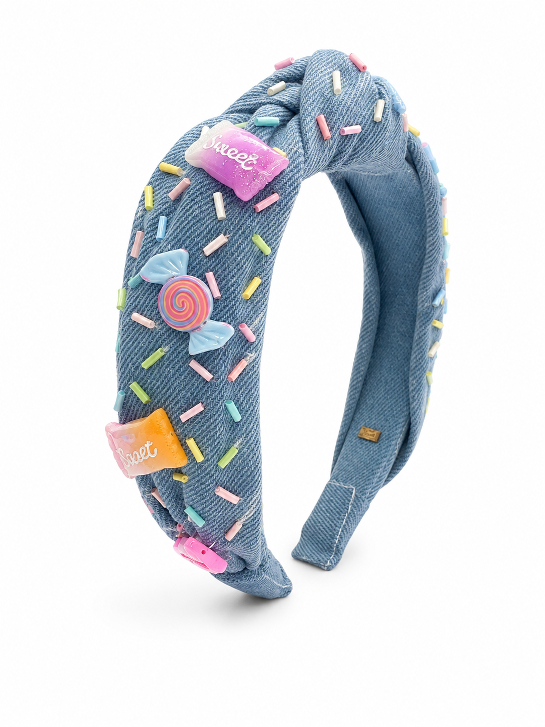 Denim Sprinkle Charm Headband