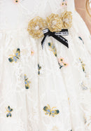 Butterfly White Dress