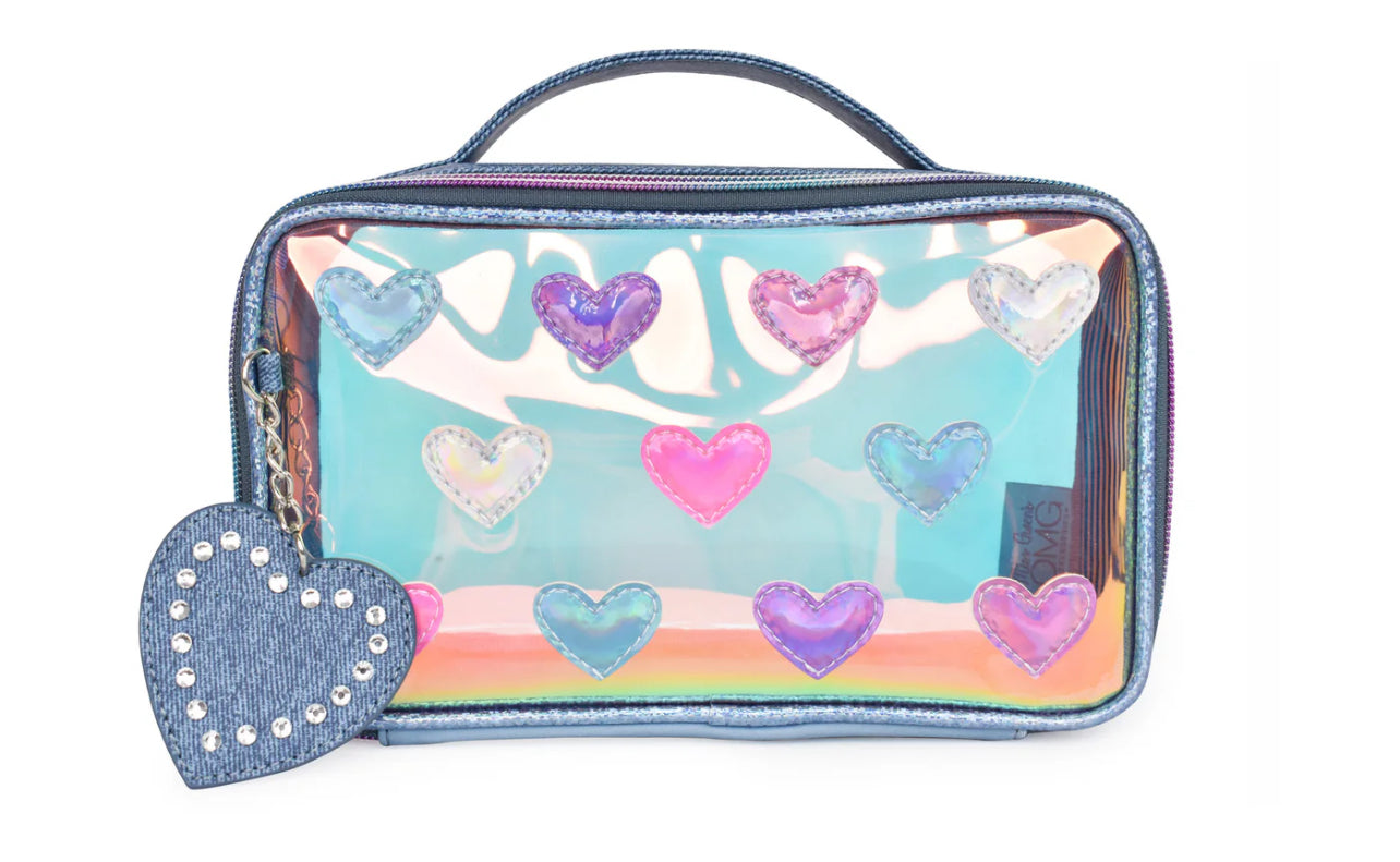 Denim Hearts Pouch