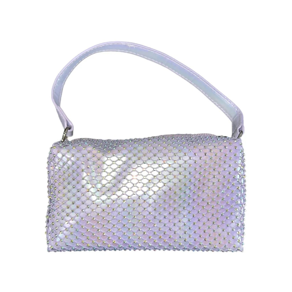 Crystal Net Bag - Lilac