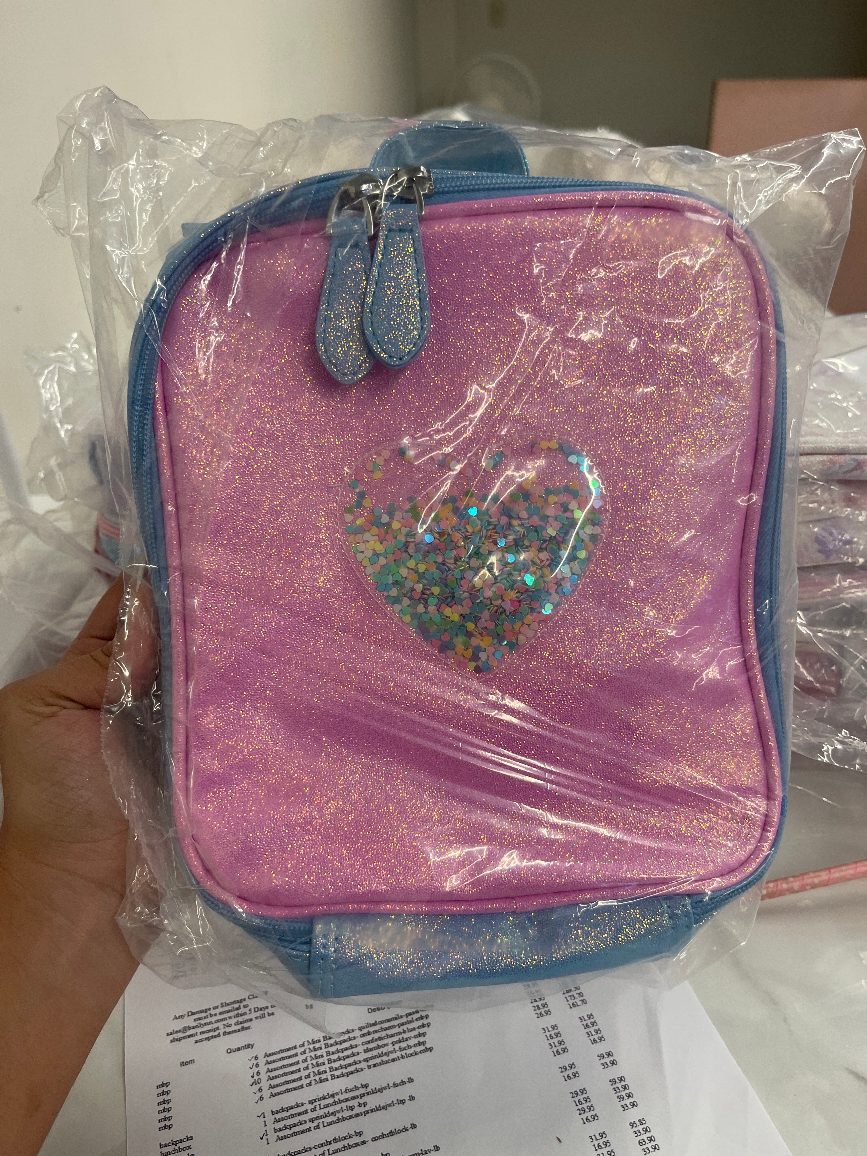 Pink & Blue Lunch Box