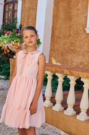 Pale Pink & Golden Dress