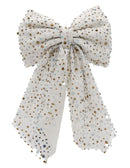 Jeweled  Bow - White