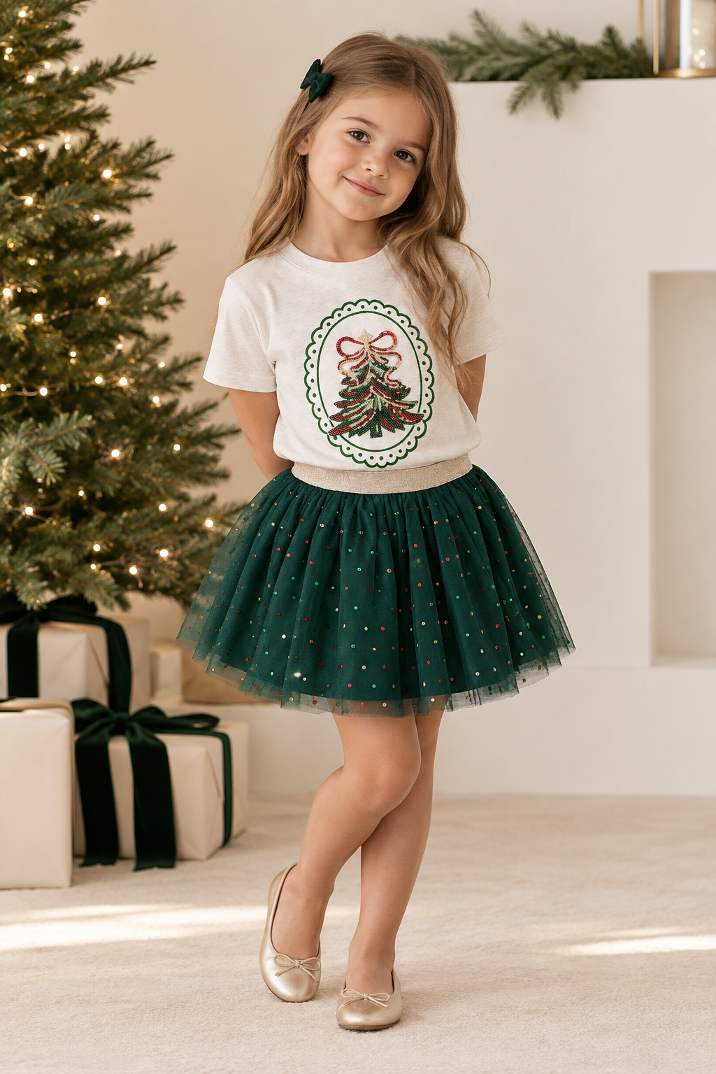 Sequin Christmas Tree Patch Set
