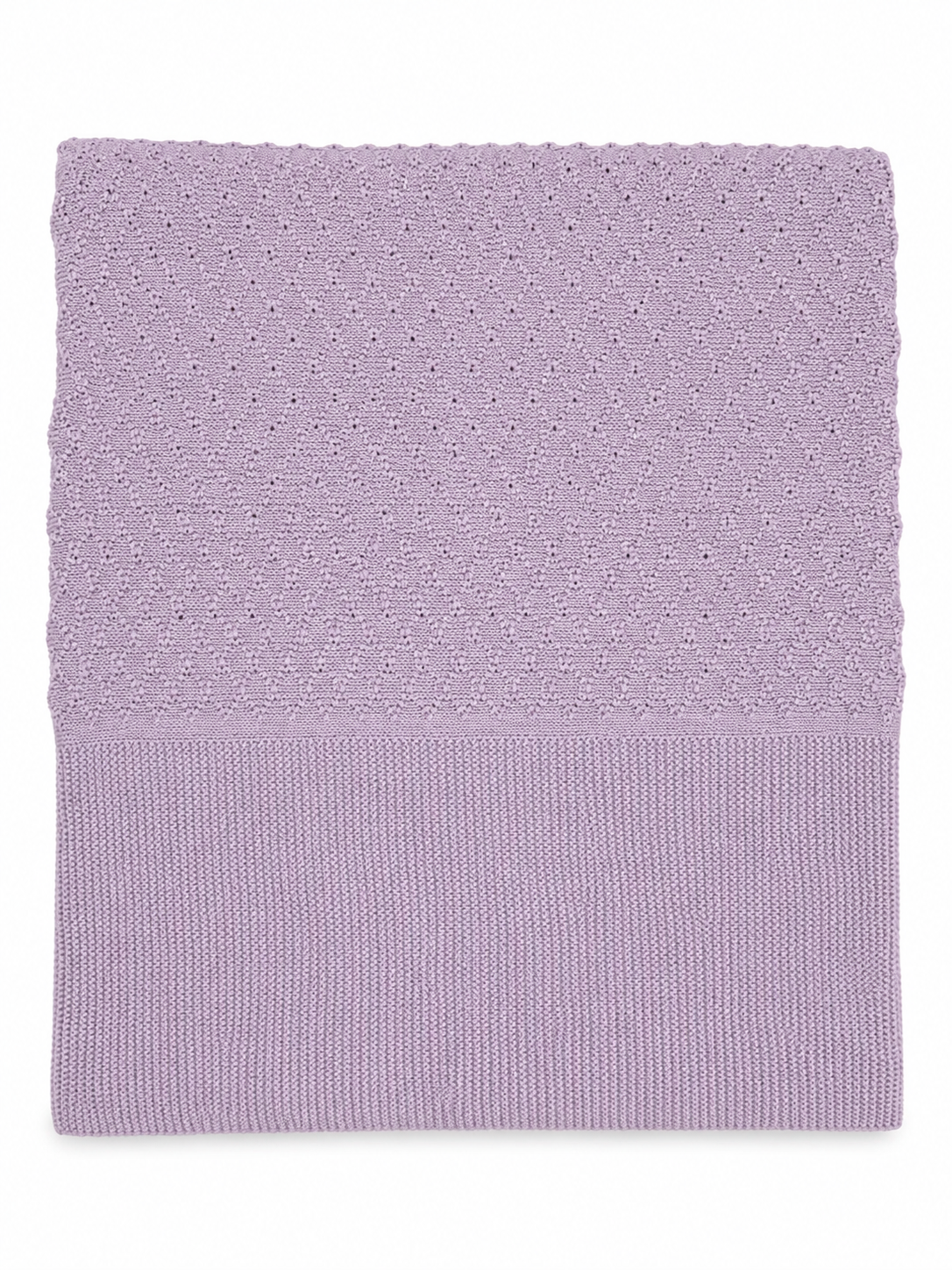 Lilac Knitted Blanket