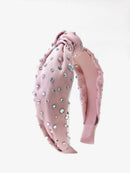 Tulle Jeweled Knot - Pink