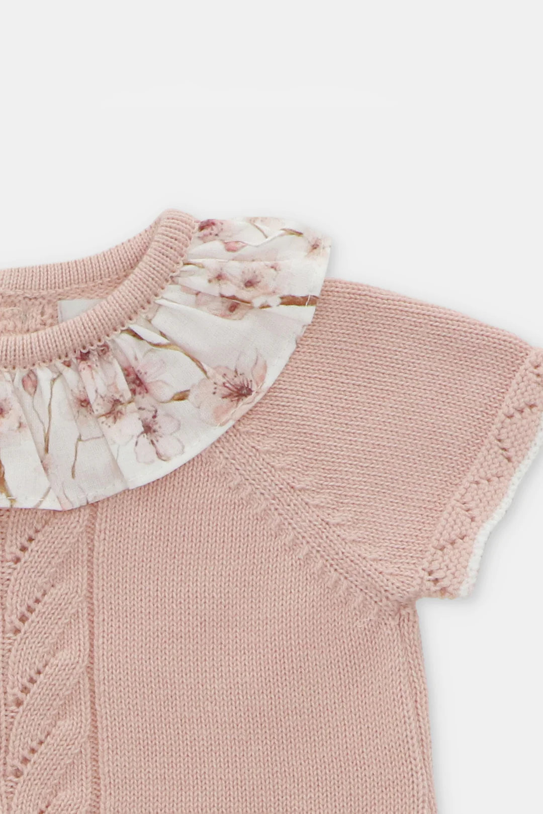 Pale Rose Half Knit Baby Set