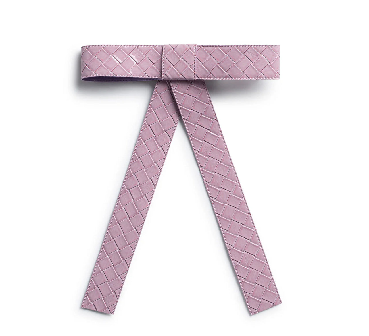 Poppy Braided Woven Patent Clip - Lavender