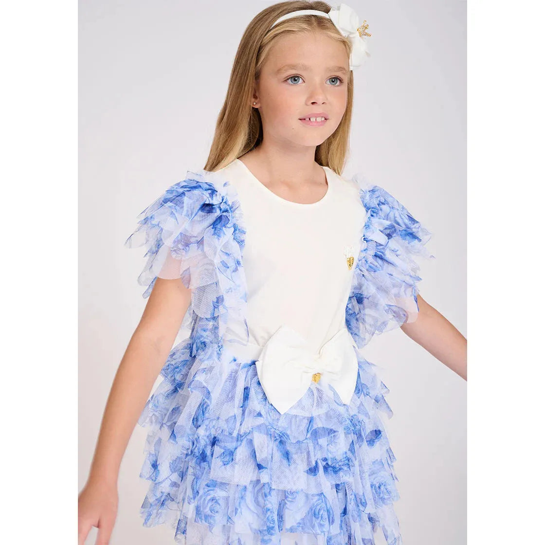 Loretta Blue Flower Dress