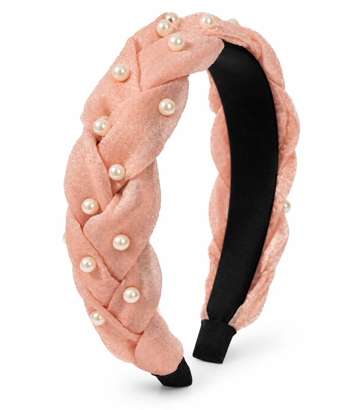 Petal Peach With Pearls Headband