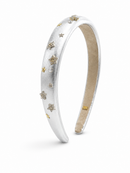Metallic Stars Headband - Silver