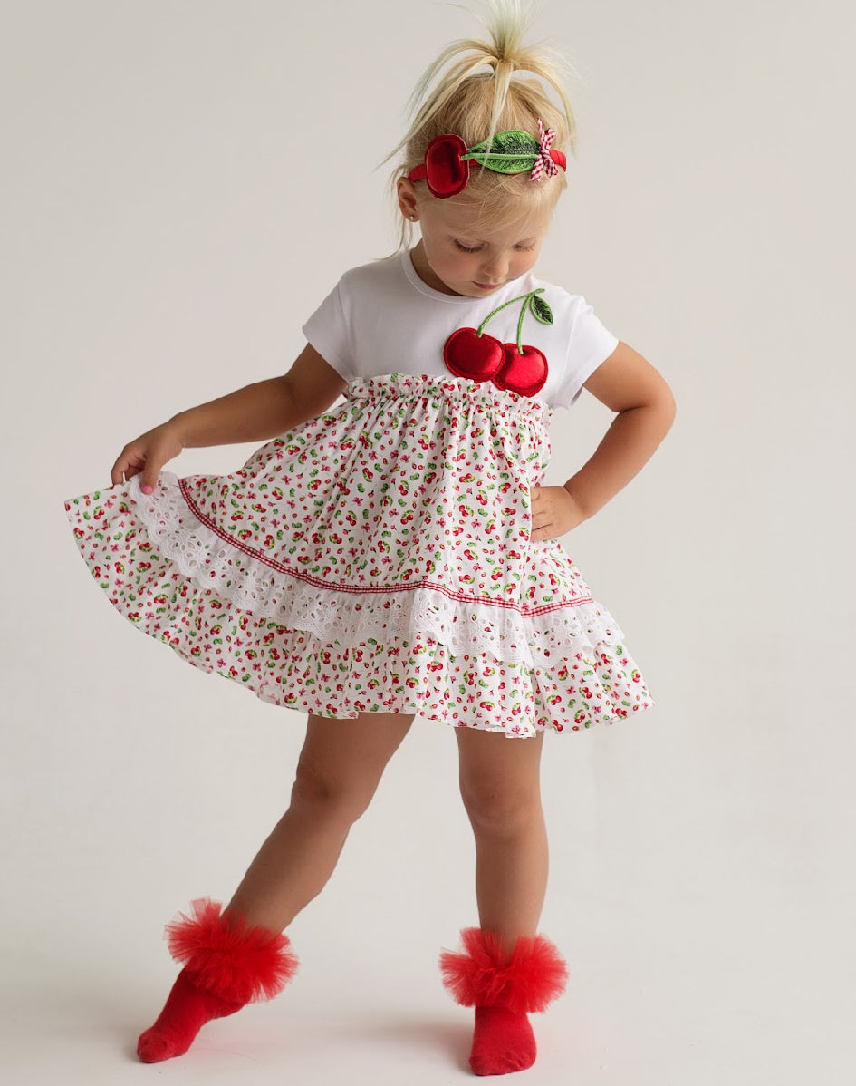 Flurry Cherry Baby Dress