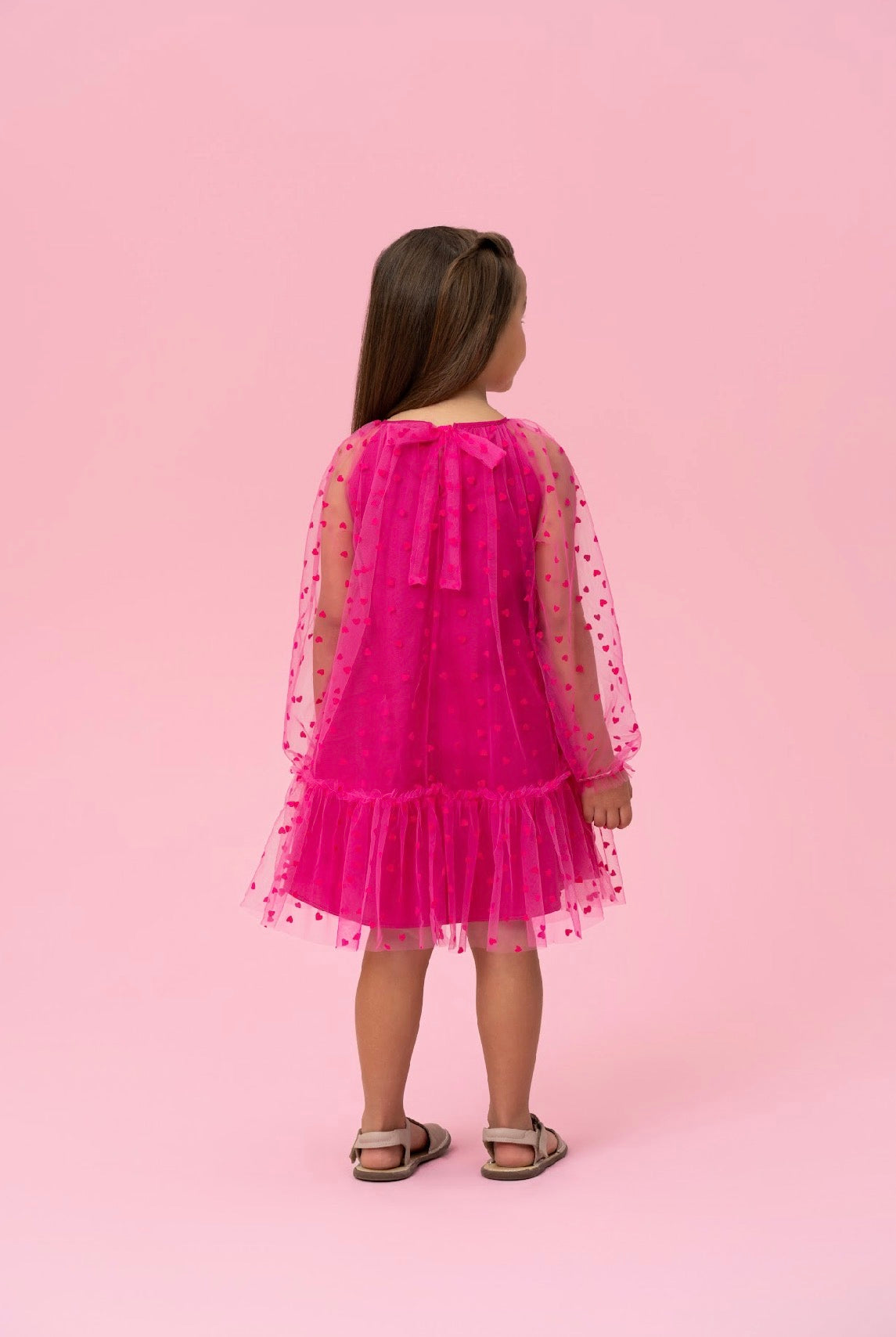 Hot Pink With Hearts Dress