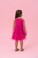Hot Pink With Hearts Dress
