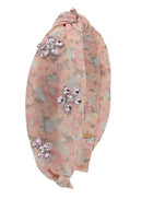 Flower Jewel Headband - Pink