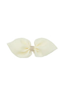 Ballroom Tapered Clip/Bowtie - Ivory Organza