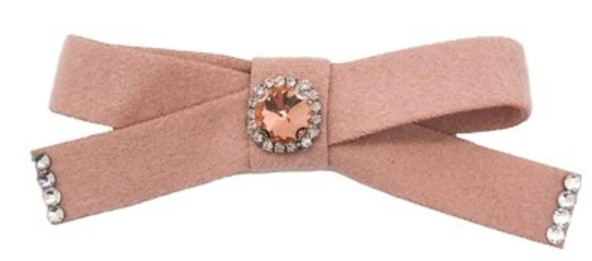 Jeweled Bow - Mauve