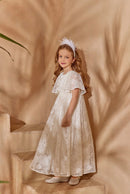 Off White Floral Lace Dress