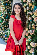 Red Satin Dress