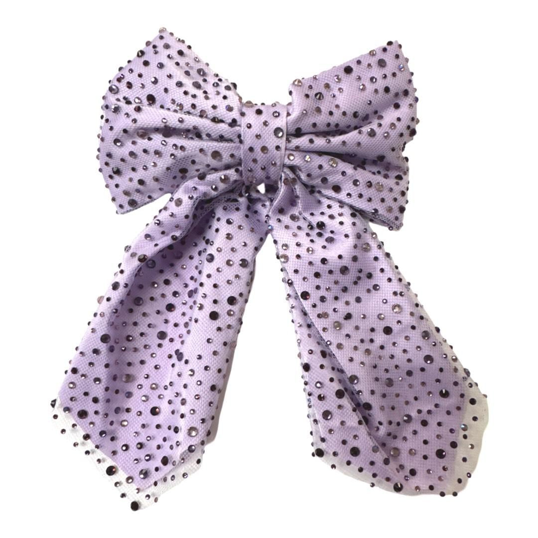 Jeweled Bow - Lila