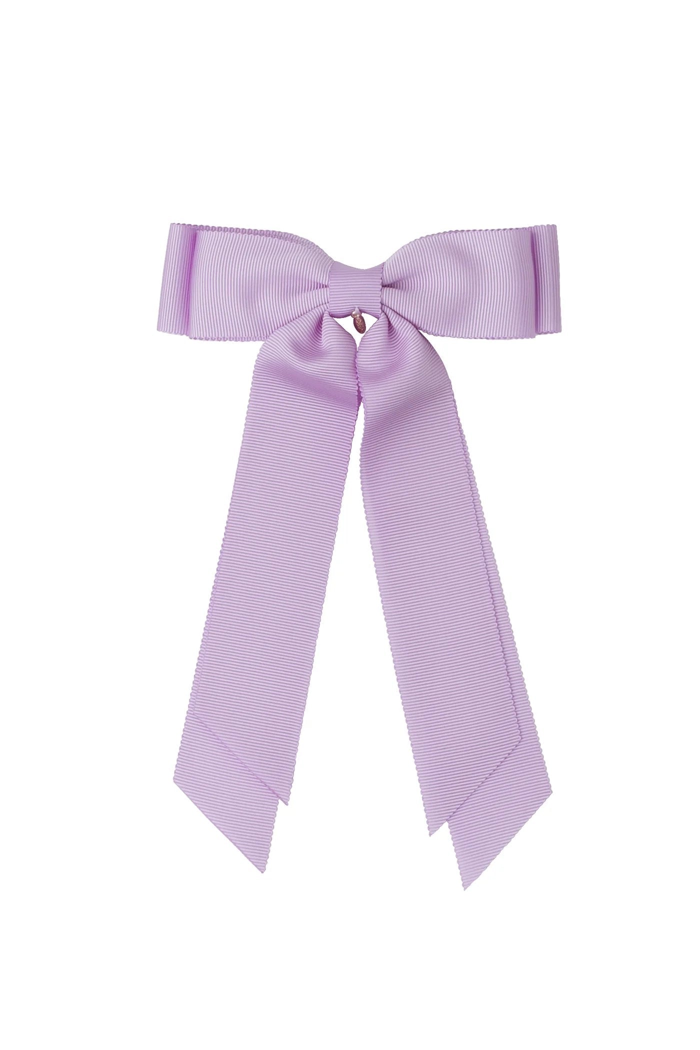 Madeline Petersham Long Tail Bow Clip - Lavanda