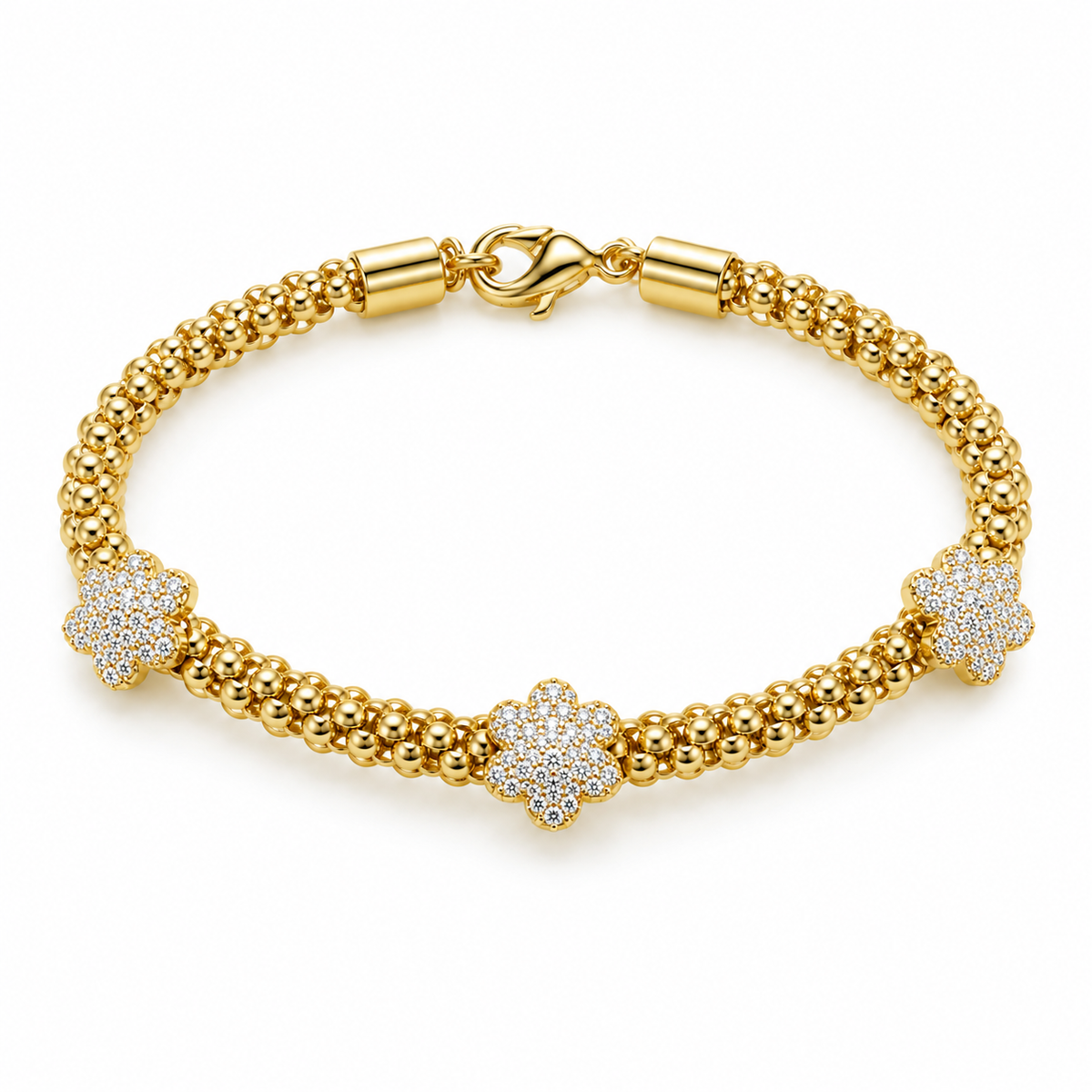 Three Flowers Bracelet