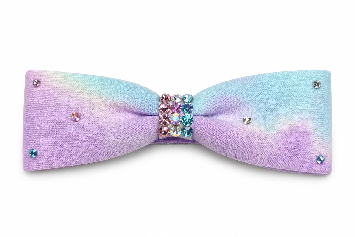 Pastel Rainbow Crystal Bow