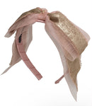 Primrose Bow Headband - Sweet Nectar/Metallic