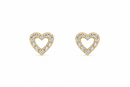 Brilliant Hearts 14Kt. Earrings