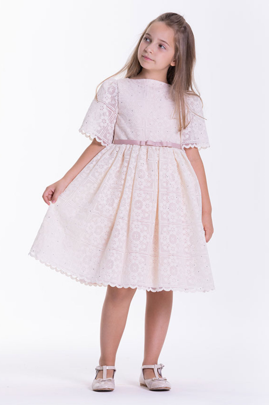 Off White Elegant Dress