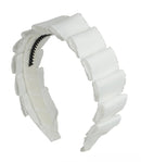 Layered Moonstitch Headband - White