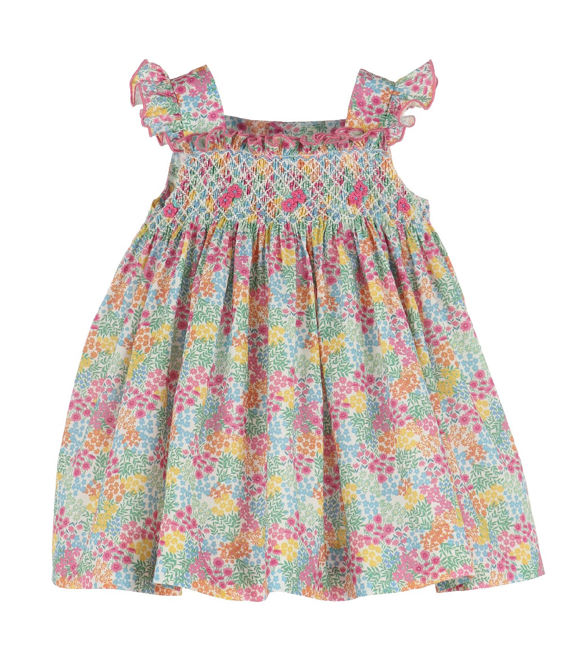 Floral Jamboree Smock Dress