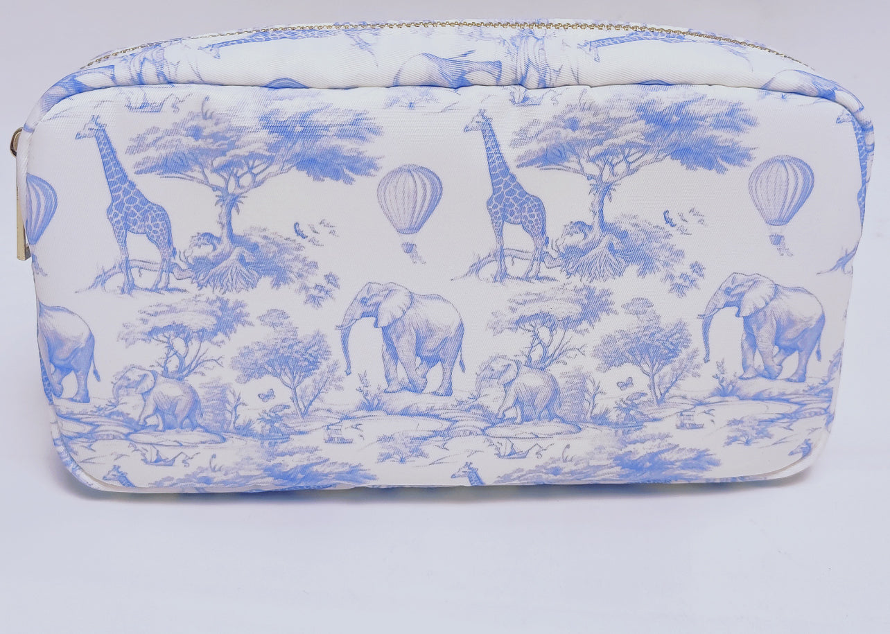 Blue Toile Print