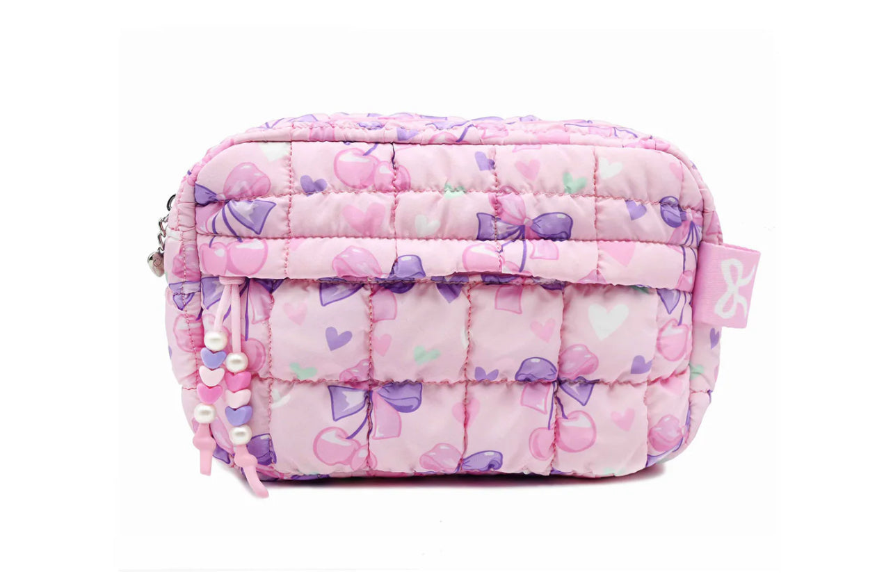 Scrunch Cherry Print Pouch