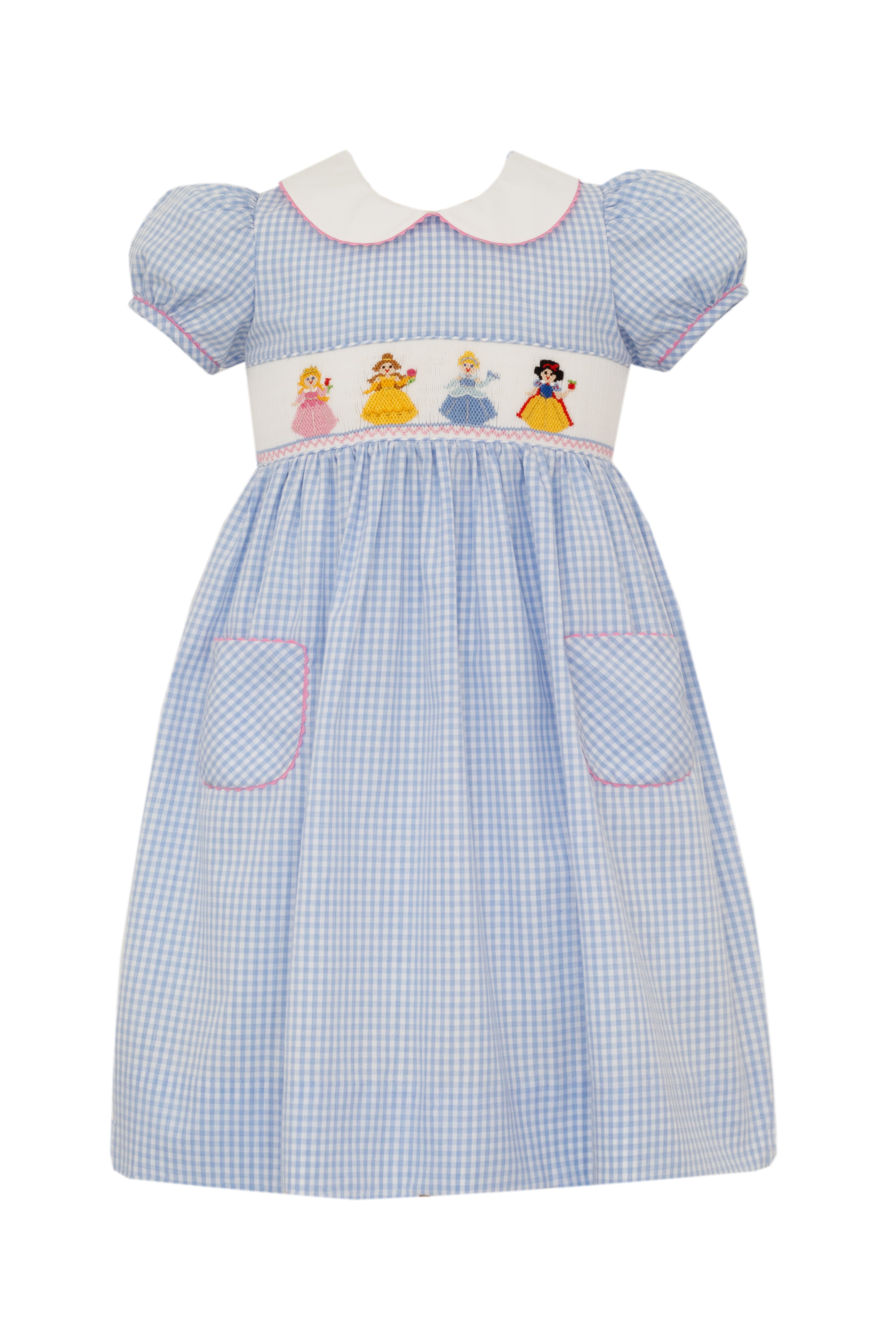 Princesses Blue Gingham Dress