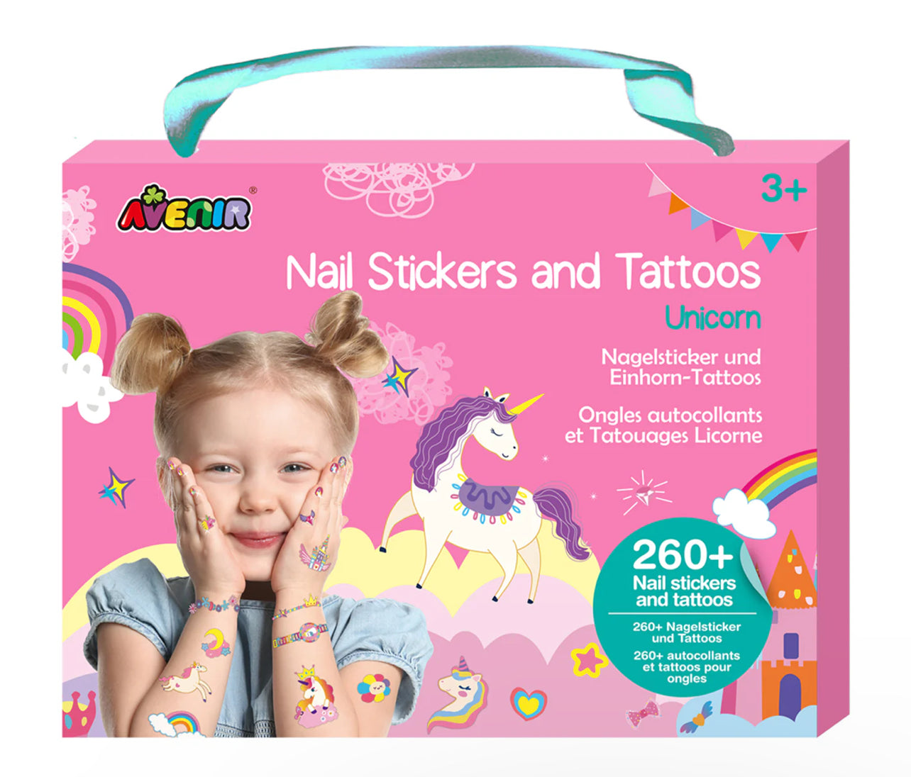 Nail Stickers and Tattoos Unicorn