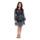 Navy Sienna Tiered Lace Dress