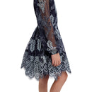 Navy Sienna Tiered Lace Dress