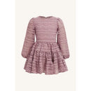 Pink Sienna Tiered Lace Dress