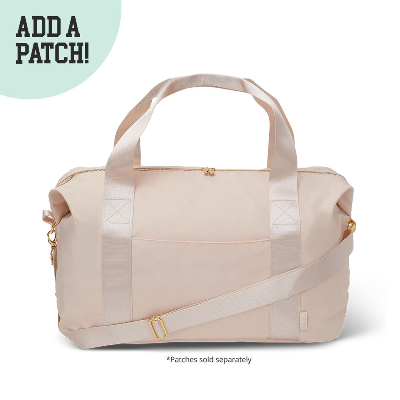 Oversized Nylon Duffle Bag - Ivory