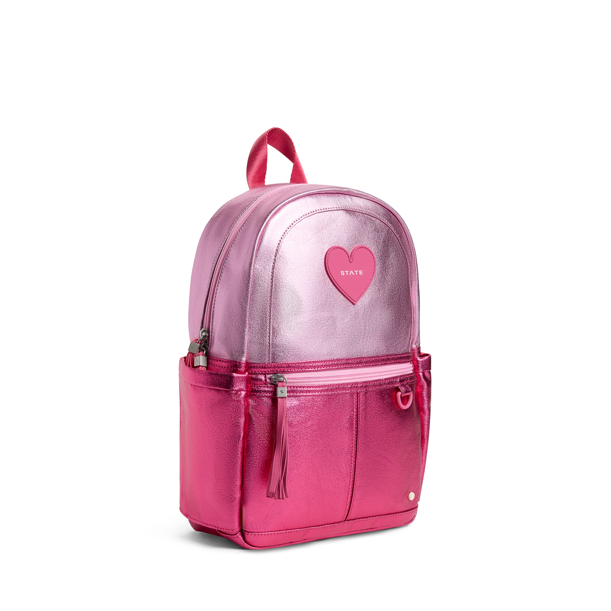 Pink/Hot Pink Colorblock Mini Backpack